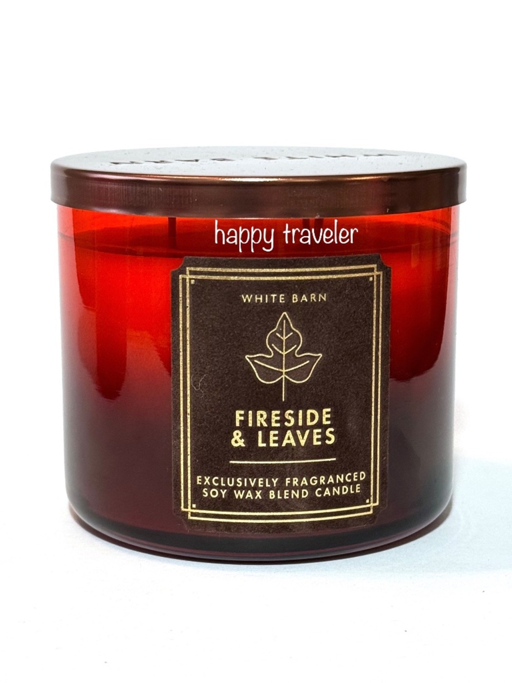 FIRESIDE & LEAVES 3-Wick Candle